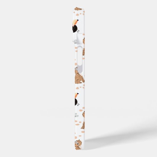 Cute Oerwoud Rainforest Animals Patroon Case-Mate iPhone Case (Achterkant / Links)