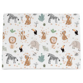 Cute Oerwoud Rainforest Animals Patroon Groot Cadeauzakje (Voorkant)