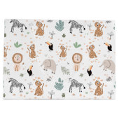 Cute Oerwoud Rainforest Animals Patroon Groot Cadeauzakje (Achterkant)