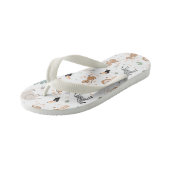 Cute Oerwoud Rainforest Animals Patroon Kinder Teenslippers (Schuin)