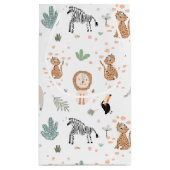 Cute Oerwoud Rainforest Animals Patroon Klein Cadeauzakje (Achterkant)