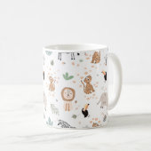 Cute Oerwoud Rainforest Animals Patroon Koffiemok (Voorkant rechts)