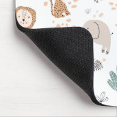 Cute Oerwoud Rainforest Animals Patroon Muismat (Hoek)