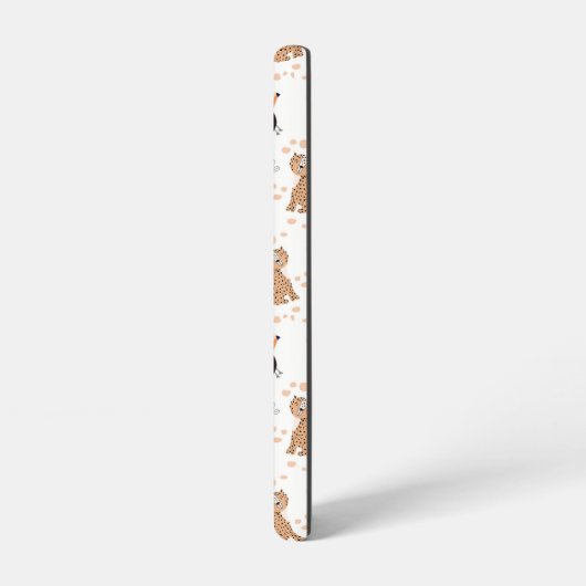 Cute Oerwoud Rainforest Animals Patroon Samsung Galaxy Hoesje (Linkerkant)