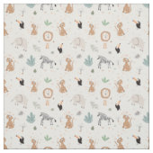 Cute Oerwoud Rainforest Animals Patroon Stof (Swatch)
