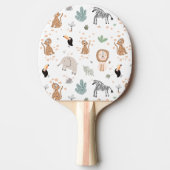Cute Oerwoud Rainforest Animals Patroon Tafeltennisbatje (Voorkant)