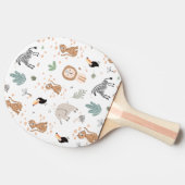 Cute Oerwoud Rainforest Animals Patroon Tafeltennisbatje (Zijkant)