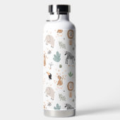 Cute Oerwoud Rainforest Animals Patroon Waterfles (Rechts)