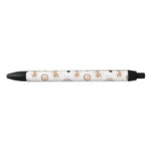 Cute Oerwoud Rainforest Animals Patroon Zwarte Inkt Pen (Voorkant)