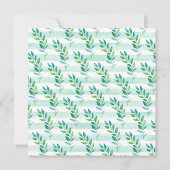 Cute Oerwoud Rhino Baby shower Kaart (Achterkant)