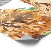 Cute Oerwoud Safari 1st Birthday Party Welcome Sig Poster (Hoek)