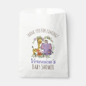 Cute Oerwoud Safari Animal Baby shower Hartelijk d Bedankzakje (Voorkant)