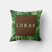 Cute Oerwoud Safari Animal Personalized Kussen (Achterkant)