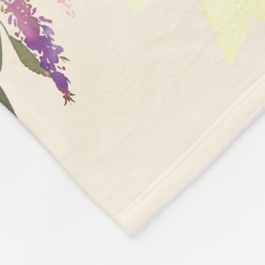 Cute Oerwoud Safari Animals Baby Boy Milestone Fleece Deken (Hoek)