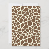 Cute Oerwoud Safari Animals Baby shower Invitation Kaart (Achterkant)