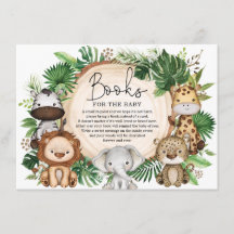 Cute Oerwoud Safari Animals Greenery Books for Bab