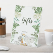 Cute Oerwoud Safari Animals Reclamebord Met Voetstuk (Insitu)