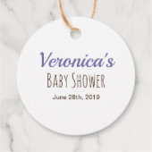 Cute Oerwoud Safari Animals Waterverf Baby shower Bedankjes Labels (Achterkant)