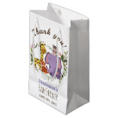 Cute Oerwoud Safari Animals Waterverf Baby shower Klein Cadeauzakje (Voorkant Gekanteld)