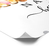 Cute Oerwoud Safari Boy Baby shower Welkomstteken Poster (Hoek)