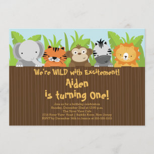 Cute Oerwoud Safari dierentuin Kaart