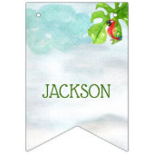 Cute Oerwoud Safari dierentuin Welkom Baby shower Vlaggetjes (Tweede vlag)