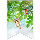 Cute Oerwoud Safari dierentuin Welkom Baby shower Vlaggetjes (Eerste vlag)