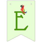 Cute Oerwoud Safari dierentuin Welkom Baby shower Vlaggetjes (Tweede vlag)