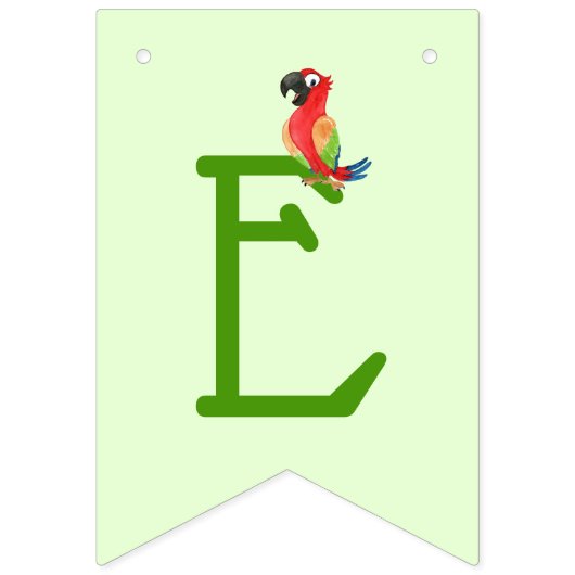 Cute Oerwoud Safari dierentuin Welkom Baby shower Vlaggetjes (Tweede vlag)