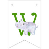 Cute Oerwoud Safari dierentuin Welkom Baby shower Vlaggetjes (Eerste vlag)