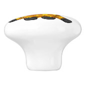 Cute Oerwoud Safari Giraffe Animal Kinder Keramische Knop (Zijkant)