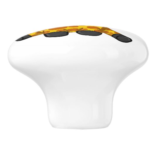 Cute Oerwoud Safari Giraffe Animal Kinder Keramische Knop (Zijkant)