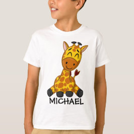 Cute Oerwoud Safari Giraffe Animal Kinder T-shirt
