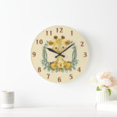 Cute Oerwoud Safari Giraffe Baby Nursery Grote Klok (Huis)