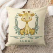 Cute Oerwoud Safari Giraffe Baby Nursery Kussen (Deken)