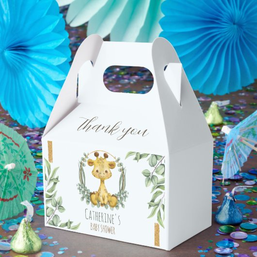 Cute Oerwoud Safari Giraffe Baby shower Hartelijk Bedankdoosjes (Feest)
