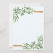 Cute Oerwoud Safari Giraffe Baby shower Hartelijk Bedankkaart (Achterkant)