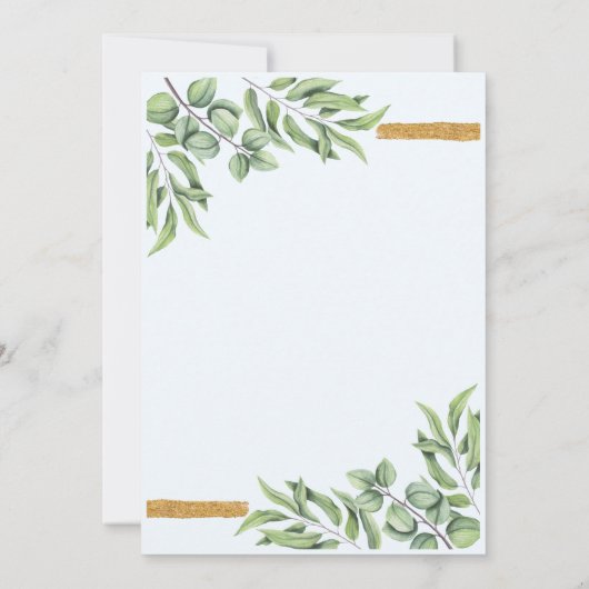 Cute Oerwoud Safari Giraffe Baby shower Hartelijk  Bedankkaart (Achterkant)