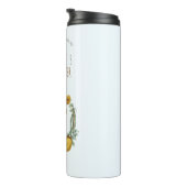 Cute Oerwoud Safari Giraffe Baby shower Hartelijk  Thermosbeker (Geroteerd rechts)