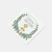 Cute Oerwoud Safari Giraffe Baby shower Servet (Hoek)