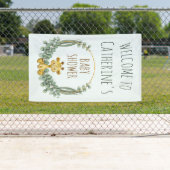 Cute Oerwoud Safari Giraffe Baby shower Welcome Spandoek (Insitu)