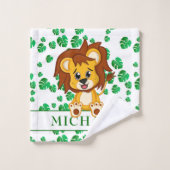 Cute Oerwoud Safari Lion Animal Kinder Bad Handdoek (Wasdoekje)