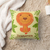 Cute Oerwoud Safari Lion Baby Nursery Kussen (Deken)