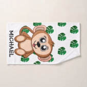 Cute Oerwoud Safari Monkey Animal Kinder Bad Handdoek (Handdoek)