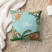 Cute Oerwoud Theme Nursery Room Decor Sierkussen (Deken)