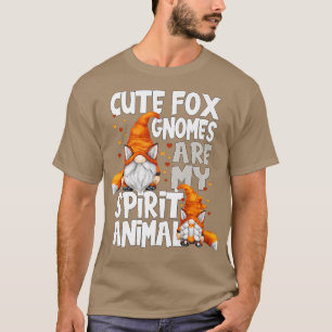 Cute of Spirit Animal Quote voor Gnome Lovers Red T-shirt