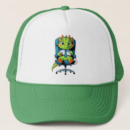 Cute Office Dragon Cap | Funny Cartoon Hat Trucker Pet