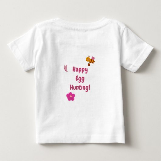 Cute Official Egg Hunter Easter Kids Name (Achterkant)