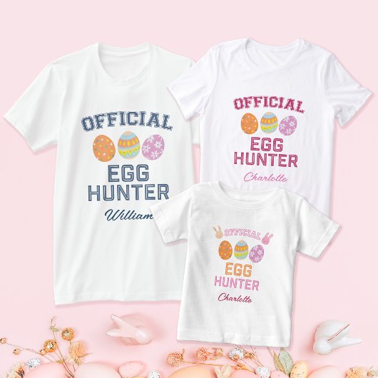 Cute Official Egg Hunter Easter Kids Name