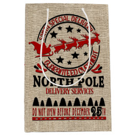 Cute Officiële Santa Sack GIFT BAG Medium Cadeauzakje